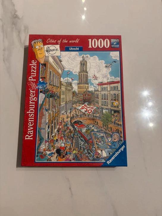 Puzzel 1000 stukjes Utrecht, Hobby en Vrije tijd, Ophalen of Verzenden, 500 t/m 1500 stukjes, Gebruikt, Legpuzzel