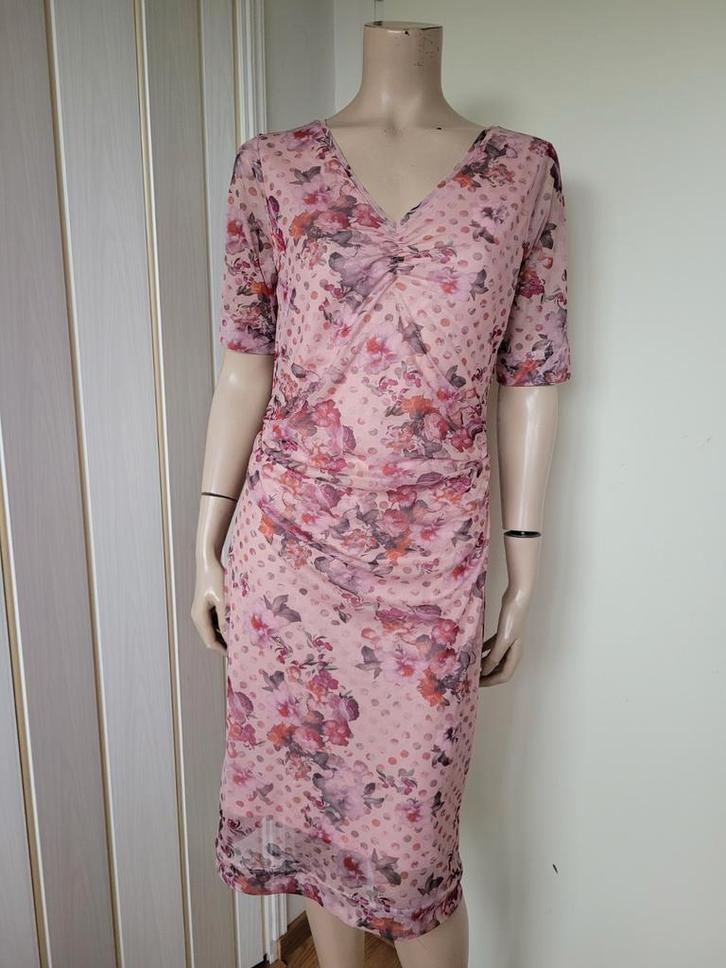 La Ligna jurk roze maat L/40, Kleding | Dames, Jurken, Zo goed als nieuw, Maat 38/40 (M), Roze, Boven de knie, Ophalen of Verzenden