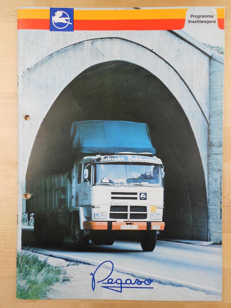 Pegaso Bakwagen Brochure 1977 Vrachtwagens, Pegaso, Ophalen of Verzenden, Zo goed als nieuw, Overige merken