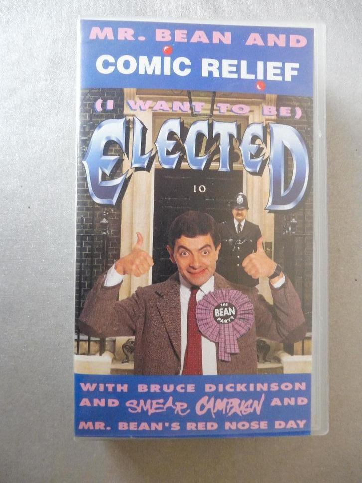 VHS: Mr. Bean + Iron Maiden - I want to be elected, Cd's en Dvd's, VHS | Documentaire, Tv en Muziek, Zo goed als nieuw, Muziek en Concerten