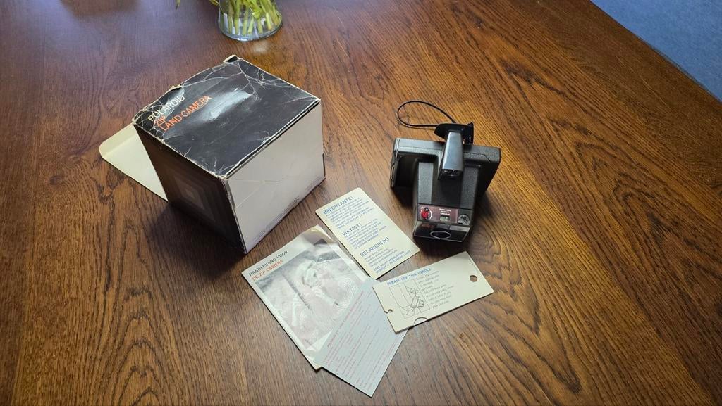Vintage Polaroid Zip Land Camera met doos en handleiding, Ophalen, Gebruikt, Polaroid, Polaroid