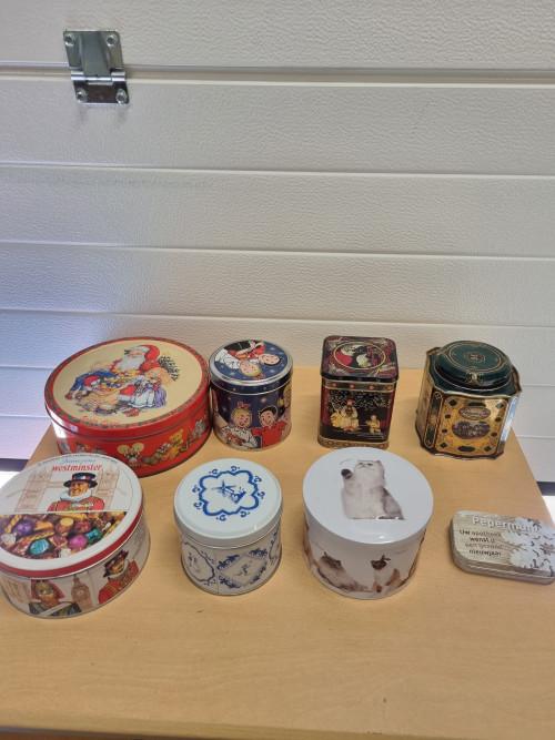 Blikken verschillende 8 stuks, Verzamelen, Blikken, Ophalen of Verzenden