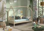 Cabane huisbed met hekje - 90x200 - Naturel, Niet ingevuld, Niet ingevuld, Niet ingevuld