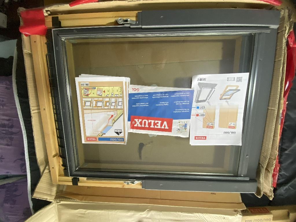 Velux dakraam + gootstukken, Ophalen, Minder dan 80 cm, 80 tot 120 cm, Nieuw