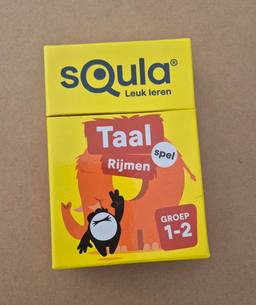 Squla Taal Rijmen groep 1-2, Hobby en Vrije tijd, Gezelschapsspellen | Kaartspellen, Ophalen of Verzenden