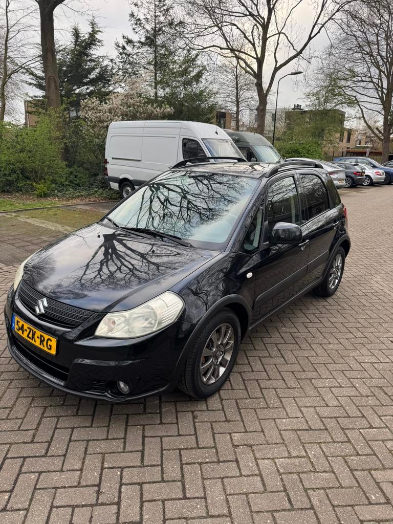 Suzuki SX4 1.6 2008 Zwart Goed Onderhouden, 1140 kg, Elektrische ramen, Zwart, 4 cilinders