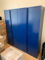 Donkerblauwe hoge stalen Bisley kast (2 beschikbaar), Huis en Inrichting, Kasten | Roldeurkasten en Archiefkasten, Ophalen, Gebruikt