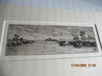 Johan Hemkes, Antiek en Kunst, Kunst | Etsen en Gravures, Ophalen of Verzenden, Met monogram, Landschap, 1950 - 1999
