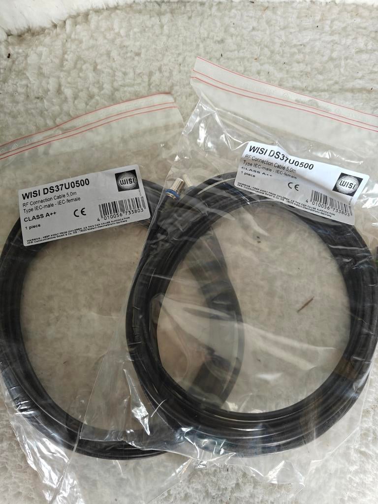 Wisi DS37U0500 RF Connection Cable 5.0m, Ophalen of Verzenden