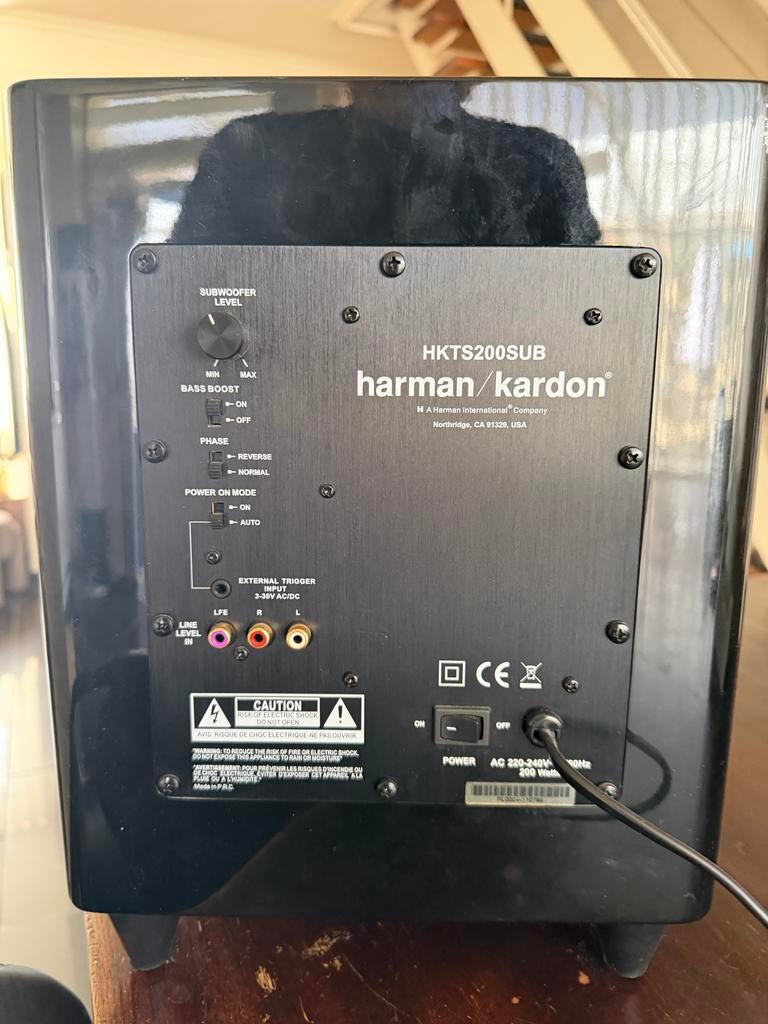 Harman Kardon HKTS200SUB Surroundset met Subwoofer, Audio, Tv en Foto, Luidsprekers, Gebruikt, Complete surroundset, 120 watt of meer