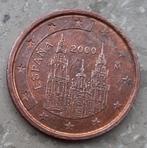 2 eurocent Spanje 2000, Ophalen, Spanje, 2 cent, Losse munt