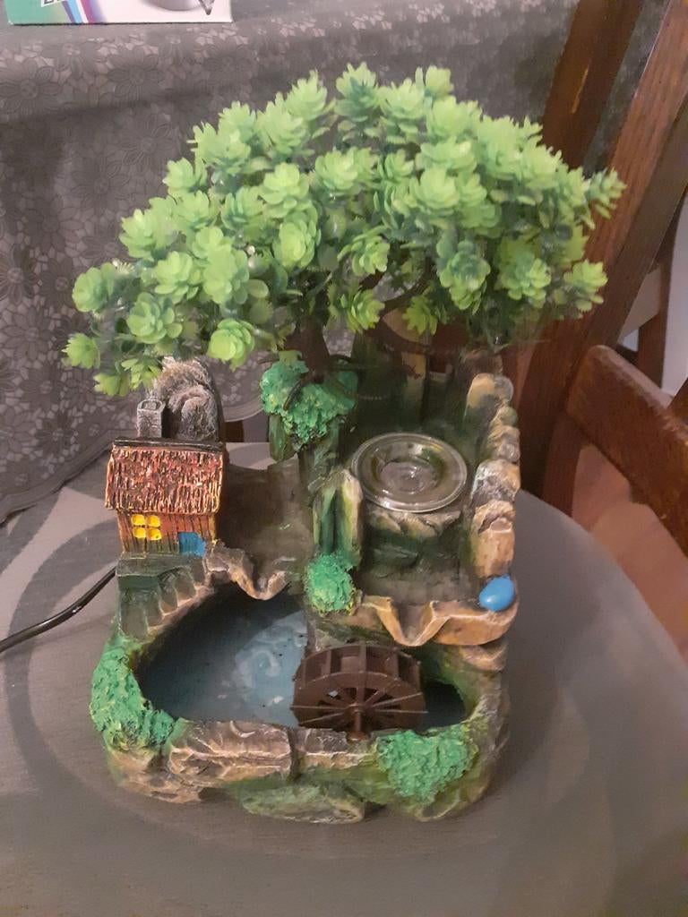 Waterfontein met verlichting, Tuin en Terras, Ophalen of Verzenden, Waterornament