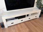 Wit tv meubel met lades, Huis en Inrichting, Kasten | Televisiemeubels, Ophalen, Gebruikt, 200 cm of meer, Minder dan 100 cm