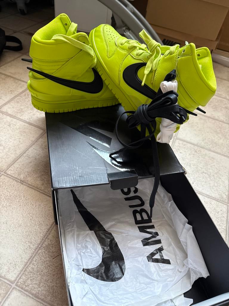 Nike Ambush Dunk High Volt sneakers 39, Ophalen of Verzenden, Nieuw, Groen, Sneakers of Gympen