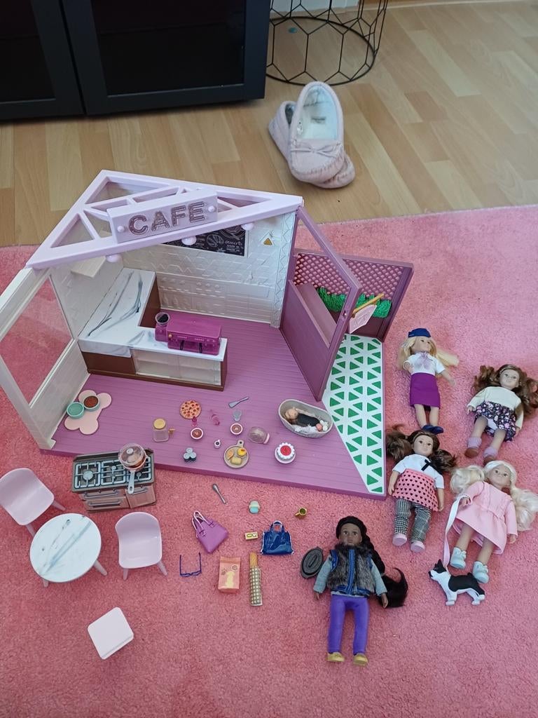 Lori café met 5 poppen, Ophalen of Verzenden, Toebehoren