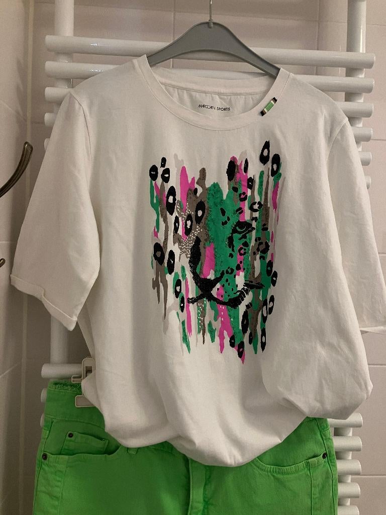 Marc Cain shirt, Kleding | Dames, T-shirts, Wit, Maat 42/44 (L), Nieuw, Ophalen of Verzenden