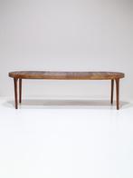 Ovale eettafel uitschuifbaar teak Deens vintage, Huis en Inrichting, Tafels | Eettafels, Ophalen, 100 tot 150 cm, -, -