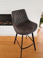 4x Barkruk met gestoffeerde zitting en metalen poten, Huis en Inrichting, Barkrukken, 4 krukken, Ophalen, 60 tot 90 cm