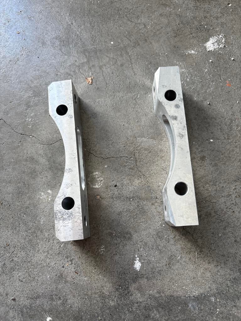 Porsche 944 Big Brake Adapters (Kopie Lindsey Racing), Auto-onderdelen, Ophalen of Verzenden, Gebruikt, Porsche