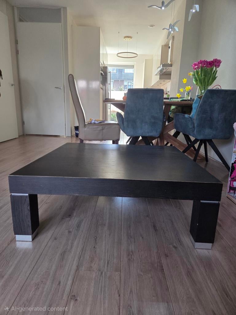 Salontafel 100x100cm - GRATIS ophalen, Huis en Inrichting, Tafels | Salontafels, Gebruikt, Vierkant, Ophalen of Verzenden, 100 tot 150 cm