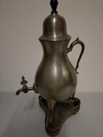 Antieke tinnen kraantjes kan met kraan en standaard, Ophalen of Verzenden