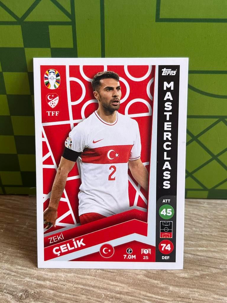 Topps Euro 2024 Zeki Celik Masterclass kaart nieuw, Ophalen of Verzenden, Nieuw, Buitenlandse clubs, Spelerskaart