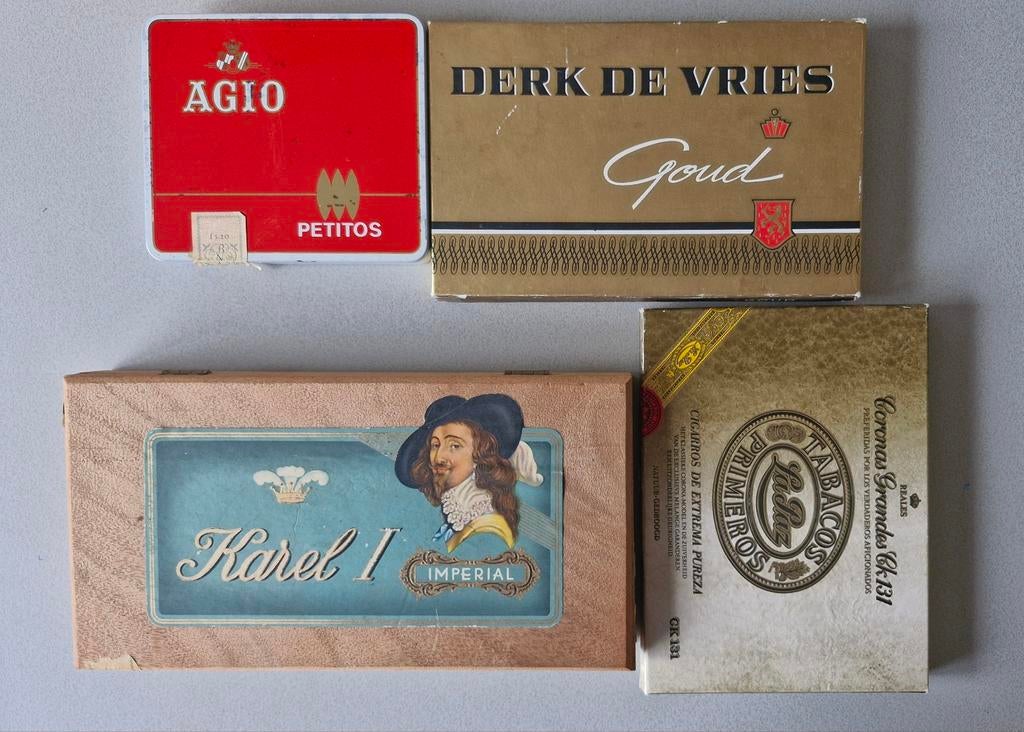 Oude sigarendoosjes, Verzamelen, Blikken, Ophalen