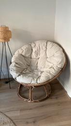 Loungestoel papasan - Gamma - donkerbruin, Ophalen, 100 tot 125 cm, Riet of Rotan, Zo goed als nieuw