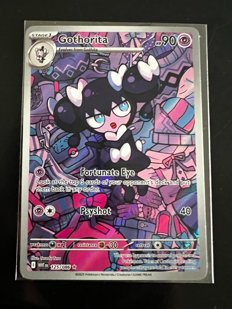 Gothorita Pokemon kaart - Full Art (125/086), Ophalen of Verzenden, Zo goed als nieuw, Losse kaart, Foil