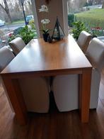 Massief eiken eettafel 16090 cm – mooie stevige tafel, Huis en Inrichting, Tafels | Eettafels, Ophalen, Gebruikt, 50 tot 100 cm