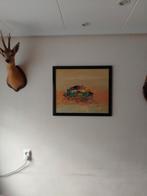 Olieverf schilderij Tour de France, Antiek en Kunst, Kunst | Schilderijen | Modern, Ophalen of Verzenden