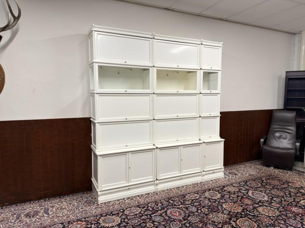 Originele Globe Wernicke Engelse Boekenkast Wit, Ophalen