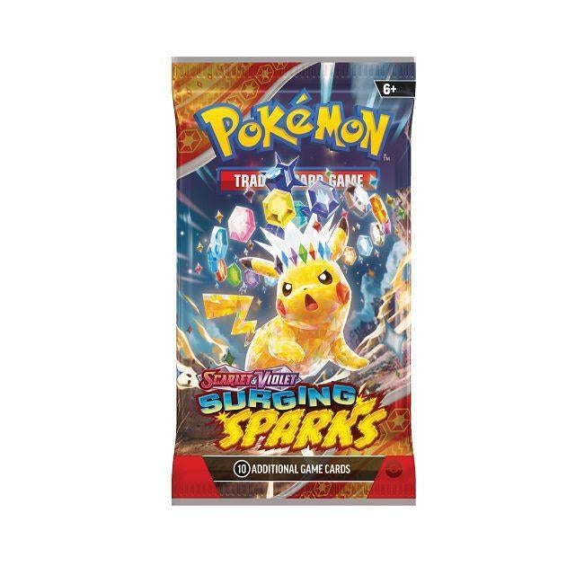 Pokémon Surging Sparks Booster Pack, Ophalen of Verzenden, Nieuw, Booster, Foil