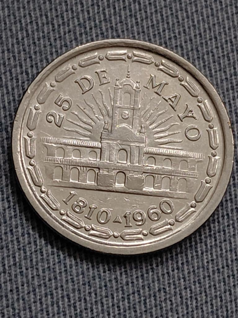 Argentinië 1 Peso 1960 Mei Revolutie UNC, Verzenden, Zuid-Amerika, Losse munt