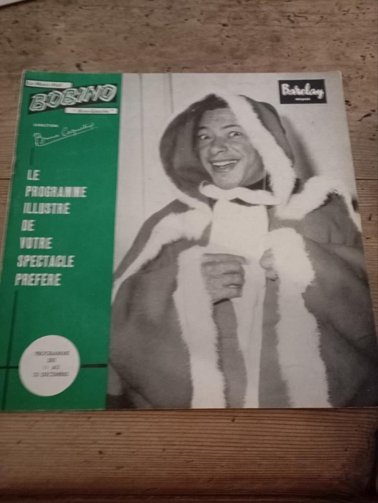 Vintage Bobino Theater Programma Parijs 1958, Verzamelen, Ophalen of Verzenden, Gebruikt, Overige typen