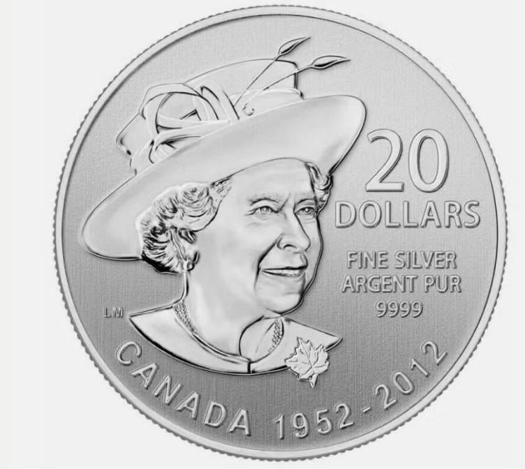 Canada - Silver 20 Dollars 2012 -Celebration Diamond Jubilee, Verzenden, Noord-Amerika, Setje, Zilver