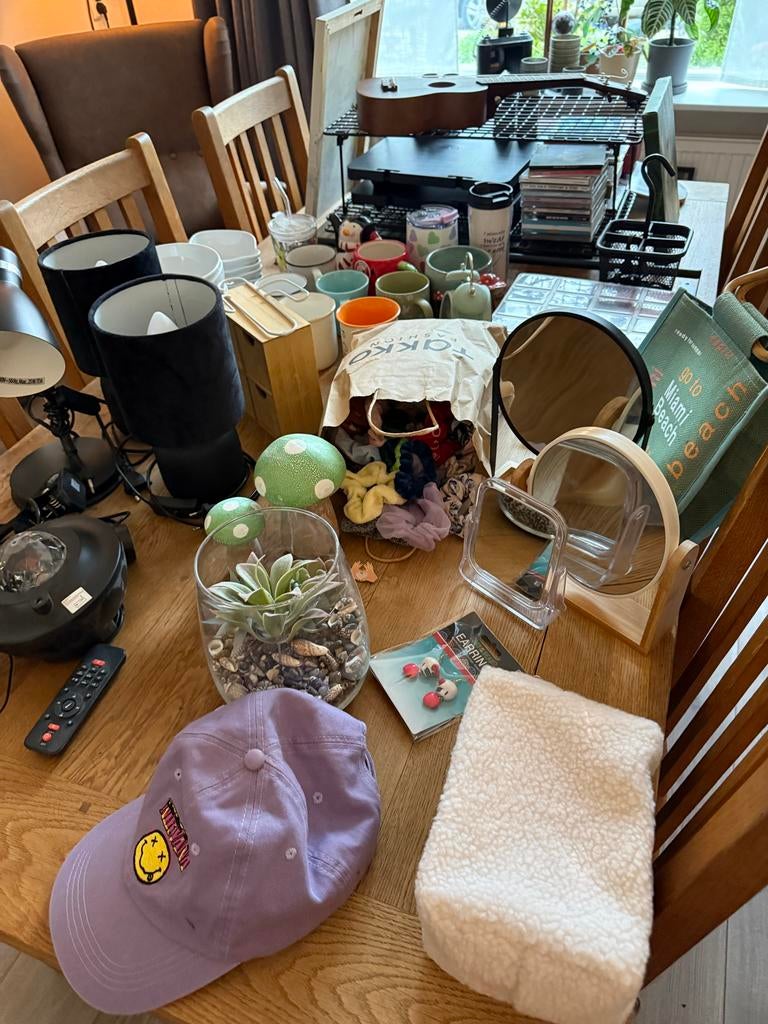 Veel rommelmarktspullen, zie foto’s koningsdag spullen, Diversen, Ophalen, Gebruikt