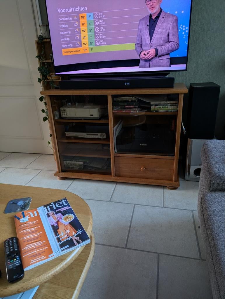 TV meubel licht eiken., Huis en Inrichting, Complete inboedels, Ophalen