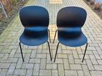 2 stoelen 6050 RBM Noor 4-leg/PP shell zwart setprijs, Ophalen, Gebruikt, Twee, Zwart