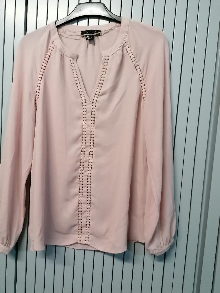 Leuke nieuwe zalm kleurige blouse, Ophalen of Verzenden, Nieuw, Maat 38/40 (M), Overige kleuren