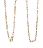 Prachtige Gouden Ketting Monte Carlo Schakel 14K, Ophalen of Verzenden, Zo goed als nieuw, Goud, Goud