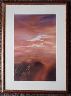 origineel aquarel schilderij landschap Nelly Giesen, Antiek en Kunst, Ophalen of Verzenden