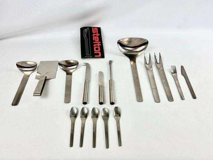 Stelton Erik Magnussen bestekdelen 1995 - 16 stuks, Antiek en Kunst, Antiek | Bestek, Ophalen of Verzenden