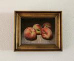 Schilderij pruimen op paneel. Giuseppe Cacciapuoti.