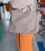 leren dames tas, merk Shabbies, Ophalen of Verzenden, Zo goed als nieuw, Beige, Handtas