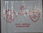 voetbal wedstrijd vlag Champions League AJAX ARSENAL 2003, Verzamelen, Ophalen of Verzenden, Zo goed als nieuw, Ajax, Vaantje of Sjaal