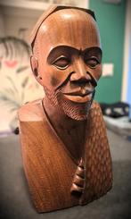 Afrikaanse houten buste  "prachtig", Ophalen of Verzenden