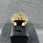 Gouden ring | 14K | 7,13gr | rolexring zirkonia | 404077, 19 tot 20, Ophalen of Verzenden, Zo goed als nieuw, Dame of Heer
