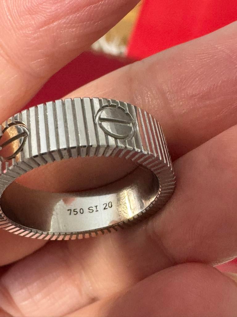 Cartier Love Unlimited ring (WG)–18 karaat goud NIEUW 5,68gr, Sieraden, Tassen en Uiterlijk, Geel, Nieuw, Ophalen of Verzenden