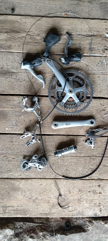 Shimano Durace triple groupset., Ophalen of Verzenden